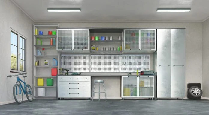 Interior of modern garages