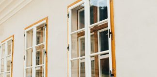 Color Trends for Timber Sash Windows: From Traditional to Bold Accents sash wooden windows in perspective on a white wall