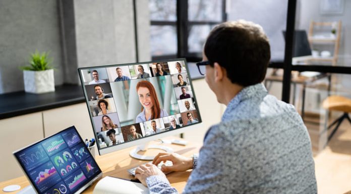 Manager checking remote teams