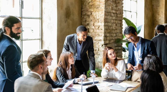 Neurodivergent leaders having a meeting about sustainability