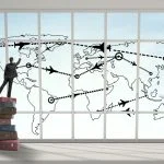 Businessman career mapping