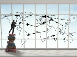 Businessman career mapping