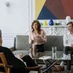 Couple consulting a lawyer about divorce