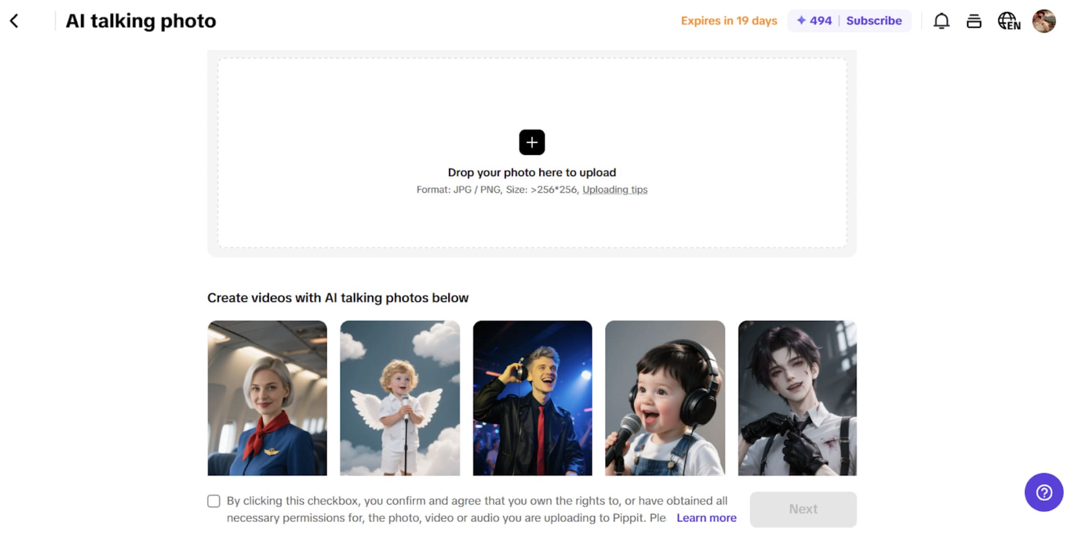 AI Talking photo with emoji