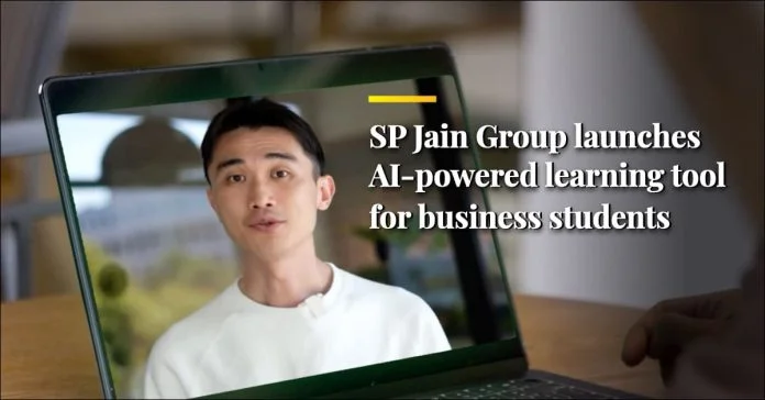 SP Jain Group promotional video on computer for Teaching