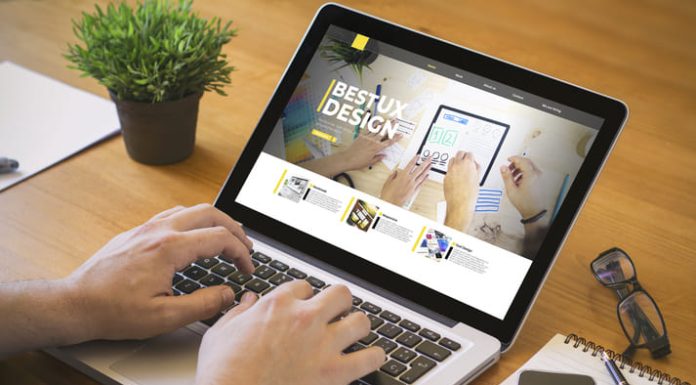 Computer desktop ux design website