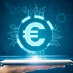 Europe Accelerates Digital Euro Plans to Counter U.S. Stablecoin Dominance Tablet with glowing Digital Euro