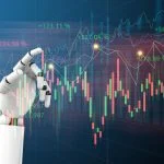 The Future of Trading: How Automated Bots Are Changing Crypto Trading stock or forex graph with data business and buy and sell and Automated