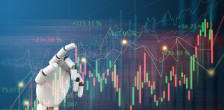 The Future of Trading: How Automated Bots Are Changing Crypto Trading stock or forex graph with data business and buy and sell and Automated