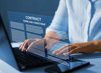 Digital contract that describes the working and graphic conditions