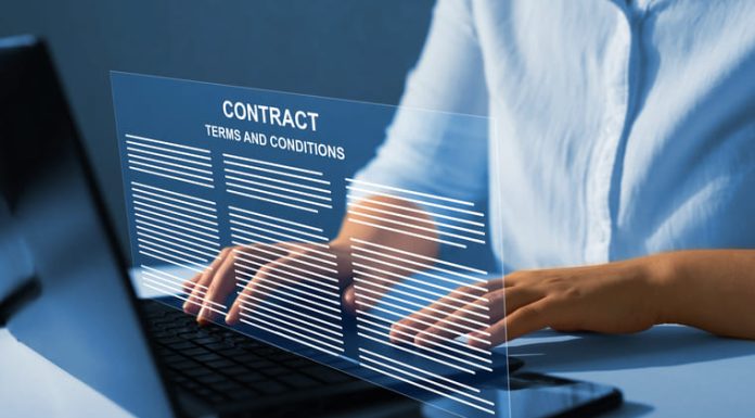 Digital contract that describes the working and graphic conditions