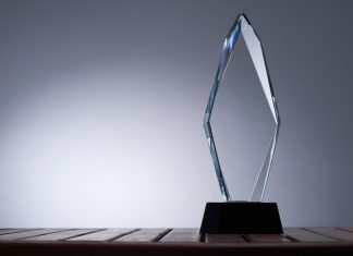Crystal trophy