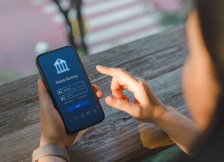 Banking app user for online payment