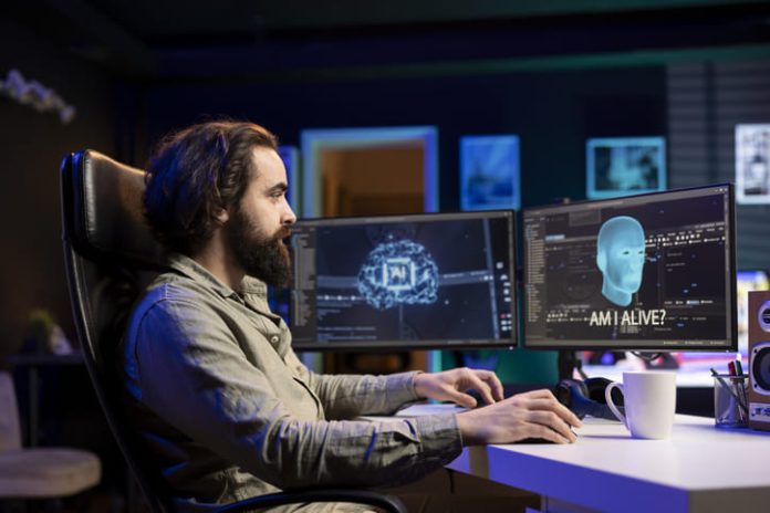 iStock-2122284459 (1) Man working at home using Remote Work Tools