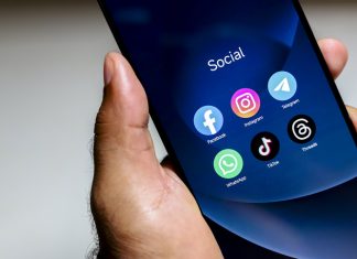 Social media icons. tiktok, facebook, instagram, twitter