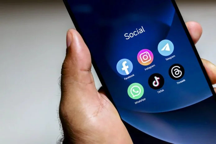 Social media icons. tiktok, facebook, instagram, twitter