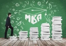 Student choosing between MBA