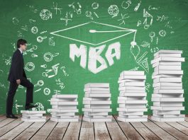 Student choosing between MBA