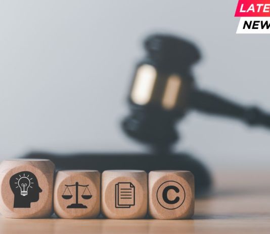 Author-copyright wooden blocks