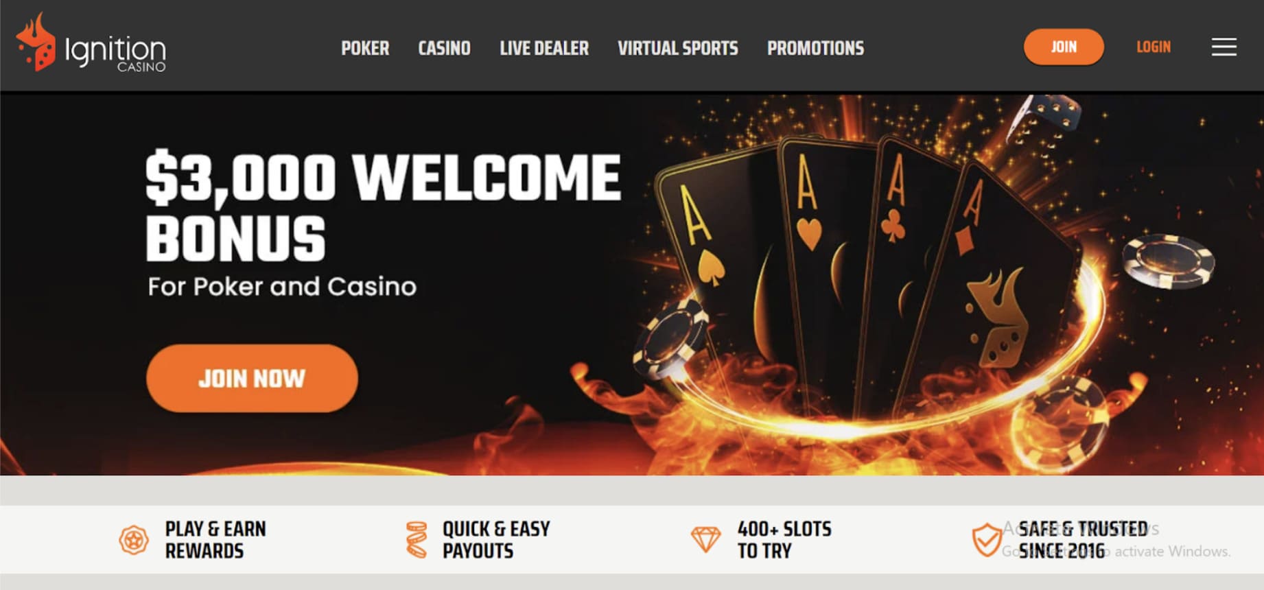 Ignition: Best Crypto Casino Site Overall