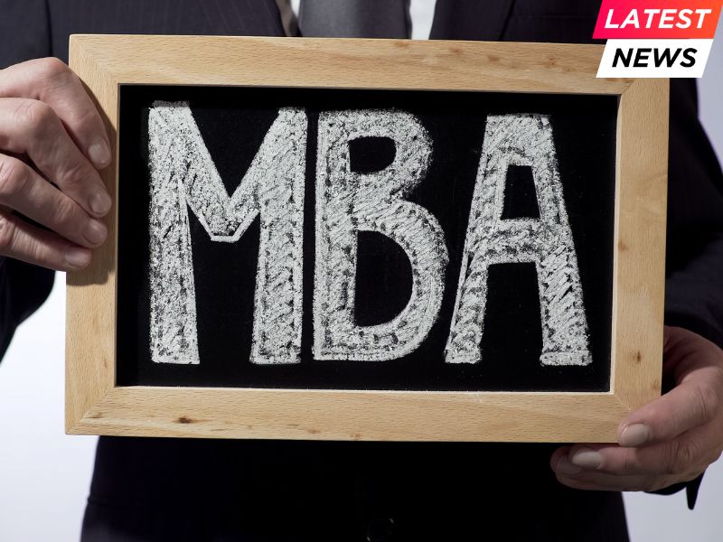 LinkedIn - MBA written on blackboard