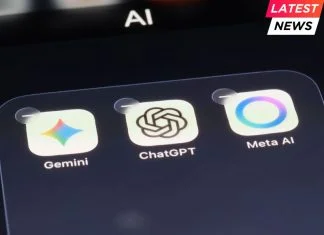 OpenAi ChatGPT, Gemini and Meta AI app icons