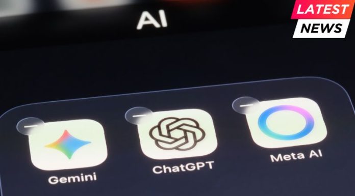 OpenAi ChatGPT, Gemini and Meta AI app icons