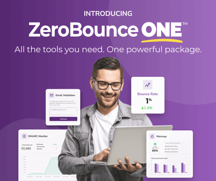 ZeroBounce ONE Main Image ZeroBounce ONE: All-in-One Email Deliverability Suite