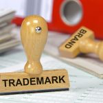 trademark printed on rubber stamp