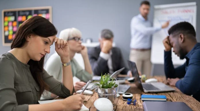 Six Red Flags Your Team is Unhappy and How to Fix Them Fast Unhappy team during the meeting