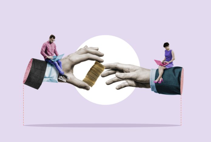 Transferring stablecoins for work from home employees