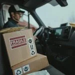 Fragile item inside the car with fleet safety standard