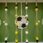 India - Foosball table rods and players