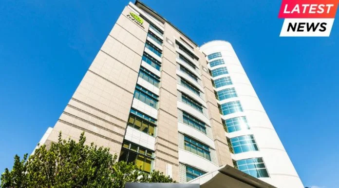 Nvidia Hits Record High as AI Demand Fuels Growth Nvidia Corporation building in Taipei
