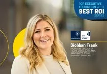 Siobhan Frank, Oxford Executive MBA
