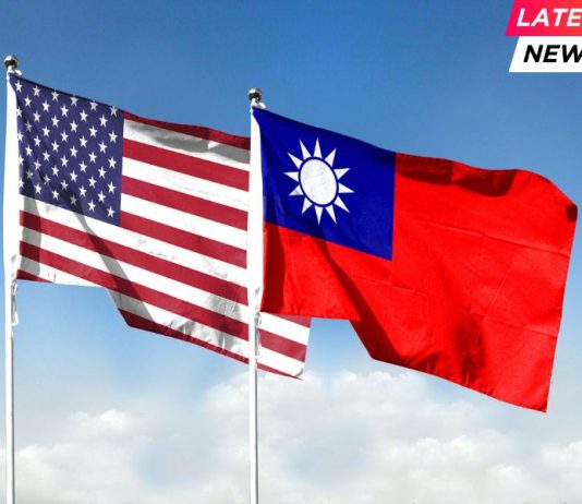 Chip - Taiwan flag and American flag