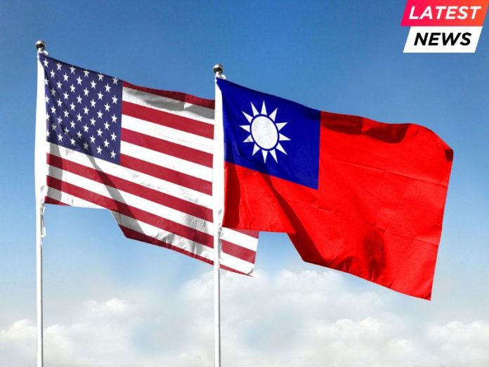 Chip - Taiwan flag and American flag