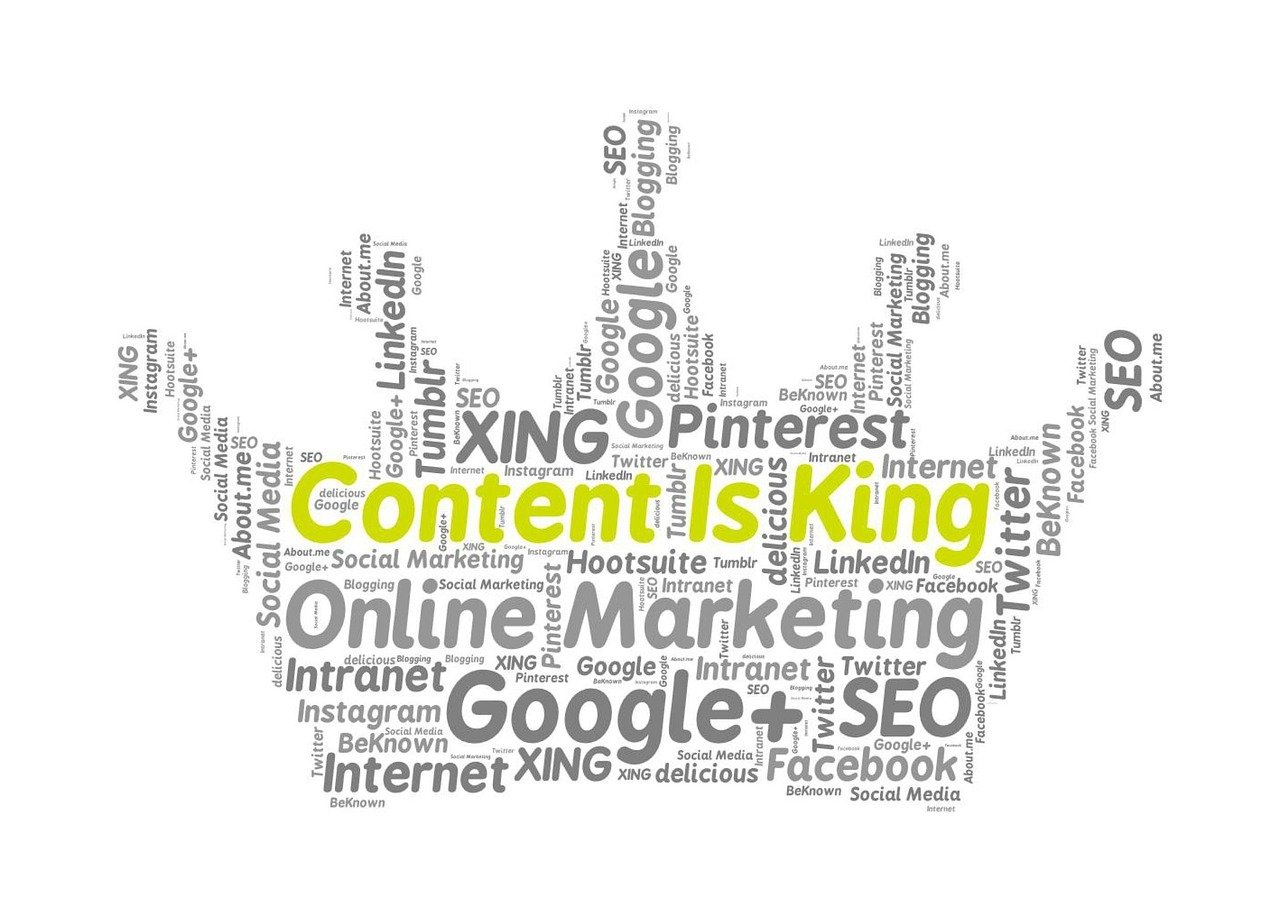Content is king in online marketing