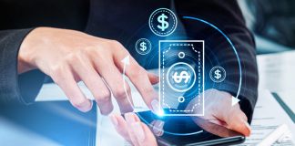 Stablecoins and European Business: The Digital Payment Revolution Reshaping Corporate Finance Woman finger touch smartphone, digital money and stablecoins