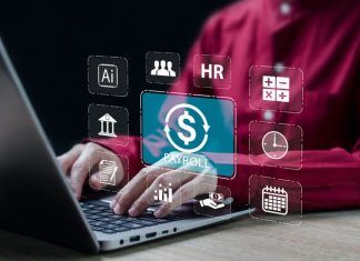 Paylocity Pricing Payroll business finance management, Automatic salary payment system concept, Businesswomen use technology for payment salary, Financial, Accounting.