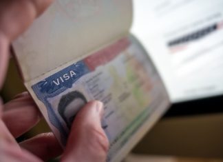 Photo passport with visa