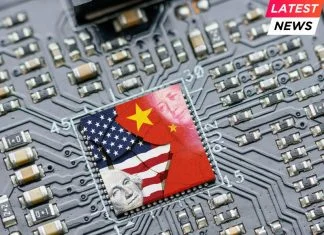 Nvidia Chief Warns China Is Poised to Overtake U.S. in AI Race Nvidia - Flag of USA and China