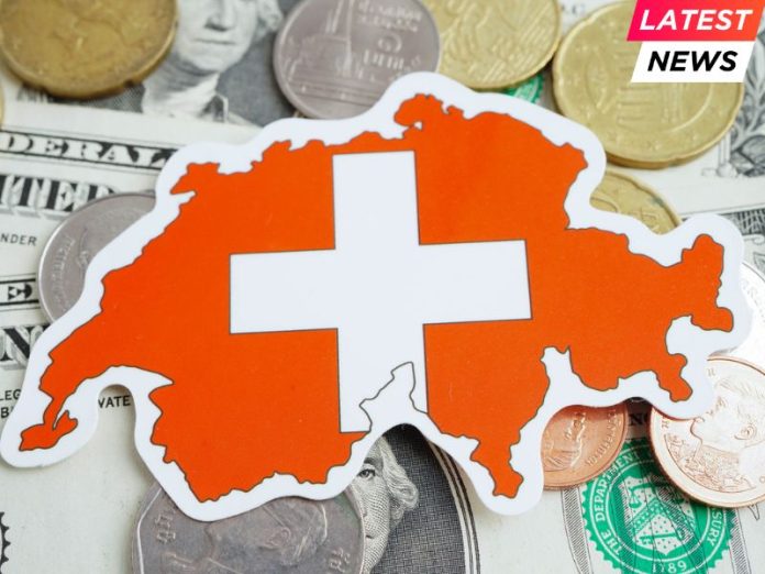 Swiss - Switzerland flag on coin