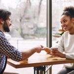 Couple during the first date