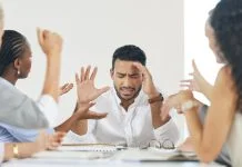 The C-Suite’s Silent Saboteur: Taming Decision Fatigue to Reclaim Strategic Impact Businessman having a problem with decision-making