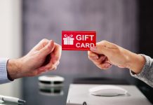 Giving gift cards to employee