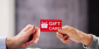 Giving gift cards to employee