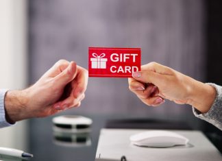 Giving gift cards to employee