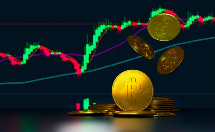 Bitcoin gold coin and defocused chart background. Investing in virtual assets. Investment platform with charts and bitcoin coin. Virtual cryptocurrency concept. Is Now a Good Time to Buy Bitcoin? Understanding Market Cycles