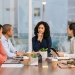 Digital Marketing Agency having a meeting